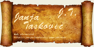 Janja Tasković vizit kartica